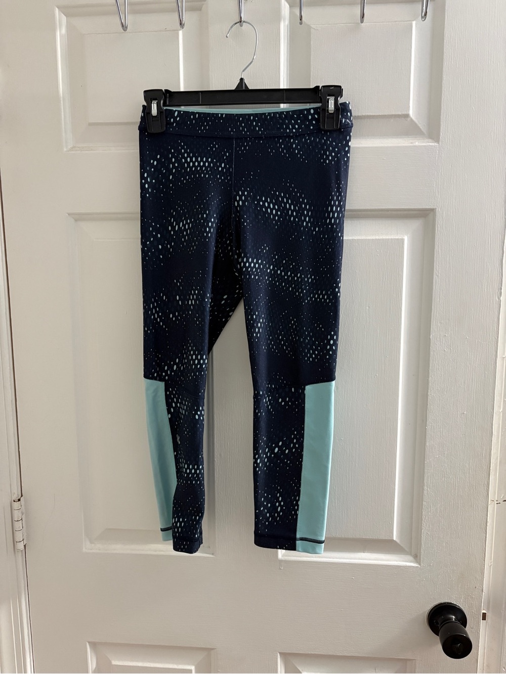 Under Armour Navy and Light Blue Girls' Active Leggings